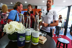 Jenson Button, McLaren celebrates his 300th GP with a theme pub