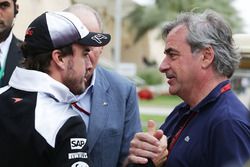 Fernando Alonso, McLaren et Carlos Sainz