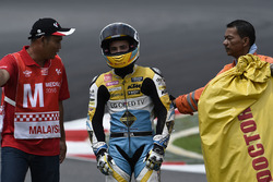Juanfran Guevara, RBA Racing Team after his crash
