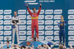 Podium: winner Lucas di Grassi, ABT Schaeffler Audi Sport, second place Jean-Eric Vergne, DS Virgin Racing, third place Sébastien Buemi, Renault e.Dams