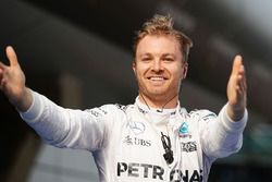 Winner Nico Rosberg, Mercedes AMG F1 Team in parc ferme