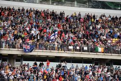 Fans in the grandstand