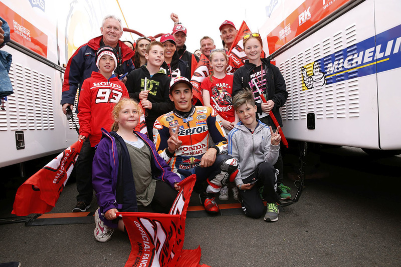 Marc Marquez, Repsol Honda Team with fans