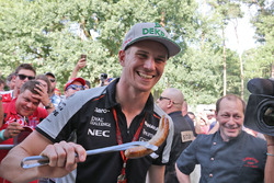 Nico Hulkenberg, Sahara Force India F1 at the circuit campsite