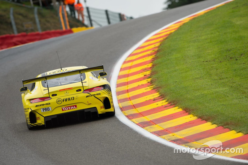 #86 AMG-Team HTP Motorsport, Mercedes-AMG GT3: Maximilian Götz, Thomas Jäger, Gary Paffett