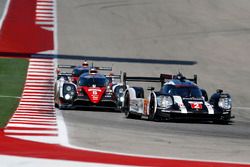 #2 Porsche Team Porsche 919 Hybrid: Romain Dumas, Neel Jani, Marc Lieb, #5 Toyota Racing Toyota TS050 Hybrid: Sébastien Buemi, Kazuki Nakajima, Anthony Davidson