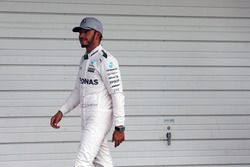 Lewis Hamilton, Mercedes AMG F1 dans le Parc Fermé