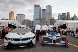 Jens Marquardt, directeur de BMW Motorsport, avec Alejandro Agag, directeur général de la Formule E