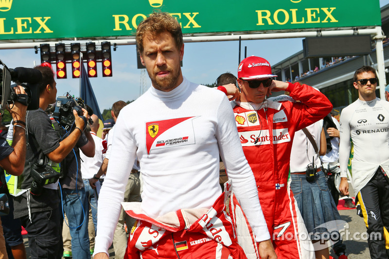 Sebastian Vettel, Ferrari in griglia