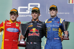 Podium: winner Pierre Gasley, PREMA Racing, second place Jordan King, Racing Engineering, third place Alex Lynn, DAMS
