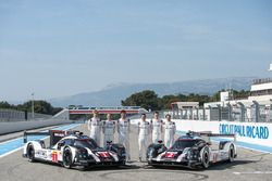 #1 Porsche Team Porsche 919 Hybrid: Timo Bernhard, Mark Webber, Brendon Hartley and #2 Porsche Team 