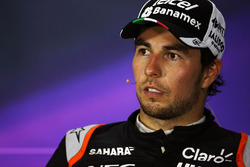 Sergio Perez, Sahara Force India F1 in the FIA Press Conference