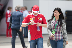 Kimi Raikkonen(Ferrari F1 team)and his fans