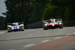#7 Toyota Gazoo Racing Toyota TS050: Mike Conway, Kamui Kobayashi, Jose Maria Lopez, #10 Dragonspeed BR Engineering BR1: Henrik Hedman, Ben Hanley, Renger Van der Zande