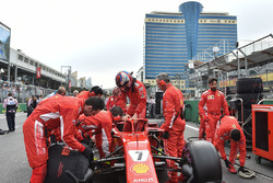 Kimi Raikkonen, Ferrari SF71H on the grid