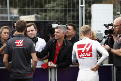 Romain Grosjean, Haas F1 Team, and Kevin Magnussen, Haas F1 Team, are interviewed