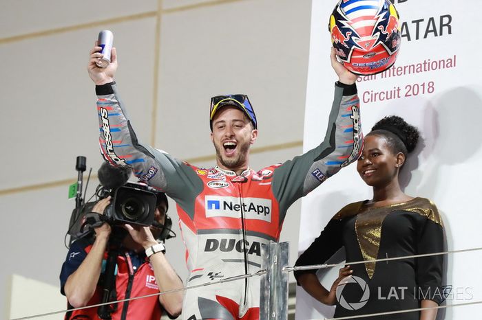 Podium: Ganador, Andrea Dovizioso, Ducati Team