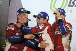 Podio LMGTE Pro: al primo posto Davide Rigon, Sam Bird, AF Corse