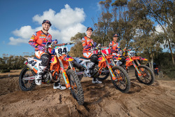 Jeffrey Herlings, Pauls Jonass en Glenn Coldenhoff, KTM