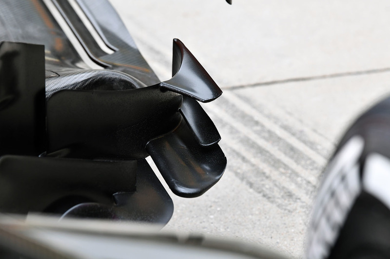 Detalle aerodinámico del McLaren MCL33