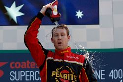 Podium: race winner David Reynolds, Erebus Motorsport Holden