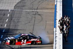 Clint Bowyer, Stewart-Haas Racing, Ford Fusion Haas Automation Demo Day celebrates his win