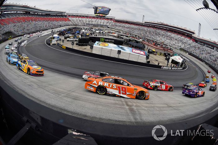 Kyle Busch, Joe Gibbs Racing, Toyota Camry and Daniel Suarez, Joe Gibbs Racing, Toyota Camry ARRIS