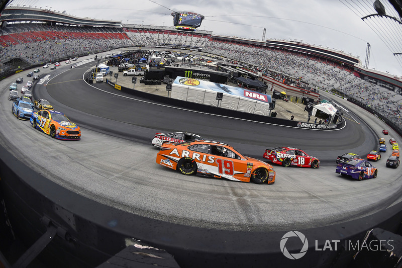 Kyle Busch, Joe Gibbs Racing, Toyota Camry and Daniel Suarez, Joe Gibbs Racing, Toyota Camry ARRIS