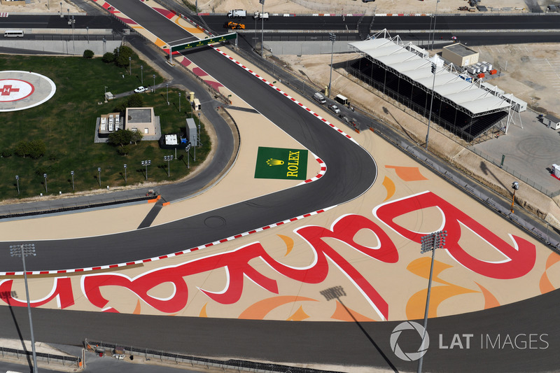 Vista aérea del circuito internacional de Bahrein