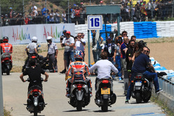 Dani Pedrosa, Repsol Honda Team, after crash