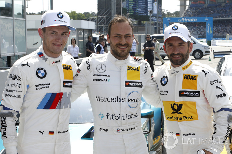 Top 3 after qualifying: Pole position for Gary Paffett Mercedes-AMG Team HWA, second place Marco Wittmann, BMW Team RMG, third place Timo Glock, BMW Team RMG