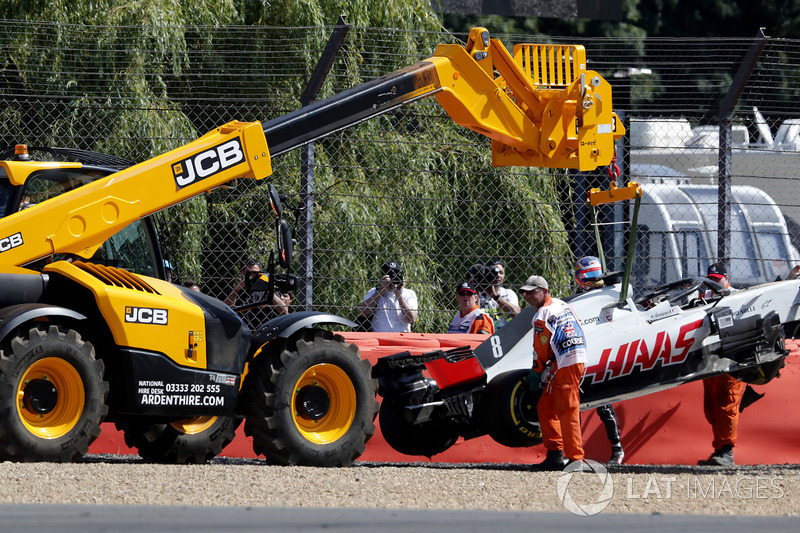 Kecelakaan Romain Grosjean, Haas F1 Team