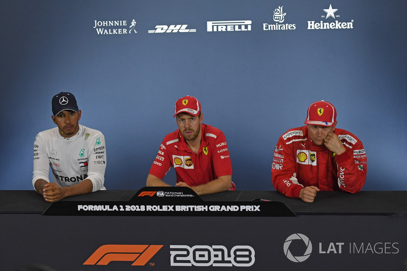 Lewis Hamilton, Mercedes-AMG F1, Sebastian Vettel, Ferrari, Kimi Raikkonen, Ferrari