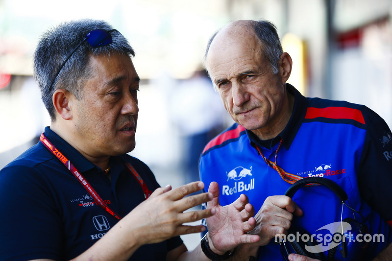 Masashi Yamamoto, General Manager, Honda Motorsport, Franz Tost, Team Principal, Toro Rosso
