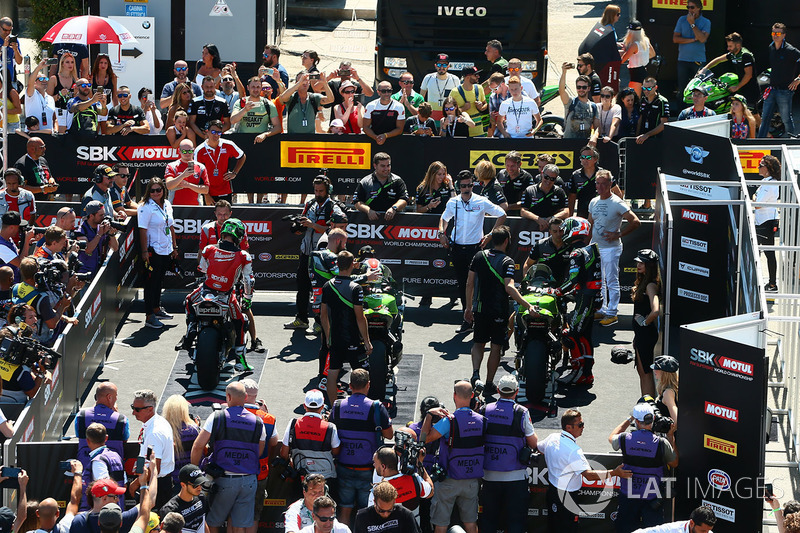 Le Parc Fermé à l'issue des qualifications