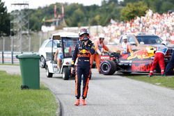 Max Verstappen, Red Bull Racing, dopo il ritiro dalla gara