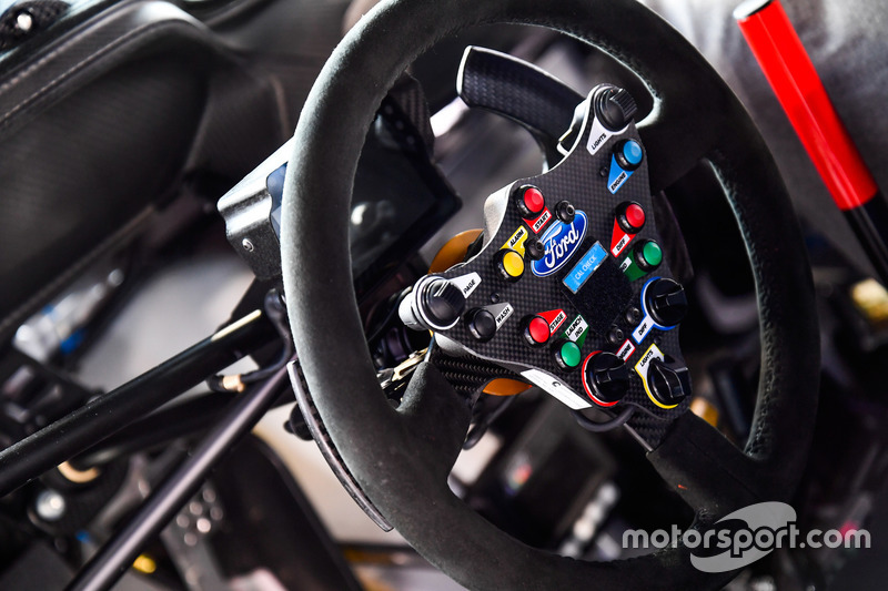 M-Sport Ford steering wheel detail