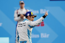 Sébastien Buemi, Renault e.Dams, at the podium