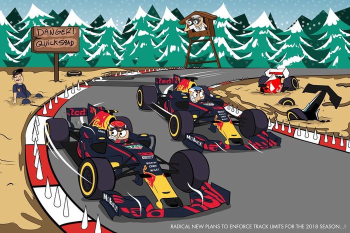 Tarjeta de navidad de Red Bull Racing con Daniel Ricciardo y Max Verstappen