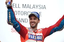 Podium: race winner Andrea Dovizioso, Ducati Team