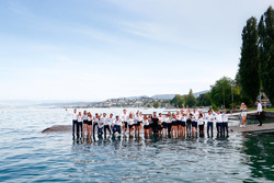 L'équipe de la Formule E saute dans le Lac Zurich