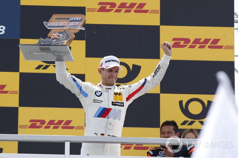 Podio: il terzo classificato Marco Wittmann, BMW Team RMG