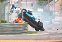 Crash #47 Cetilar Villorba Corse Dallara P217 Gibson: Roberto Lacorte, Giorgio Sernagiotto, Felipe Nasr