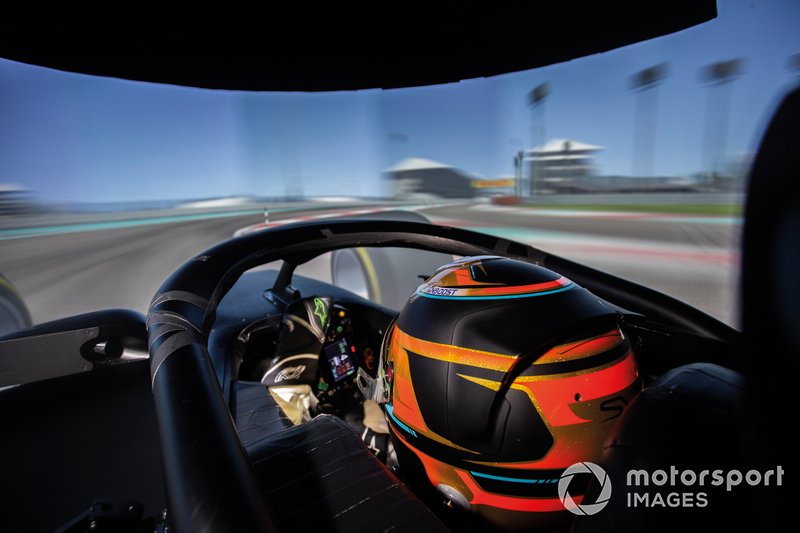 Stoffel Vandoorne, Mercedes AMG Simulator in
Silverstone