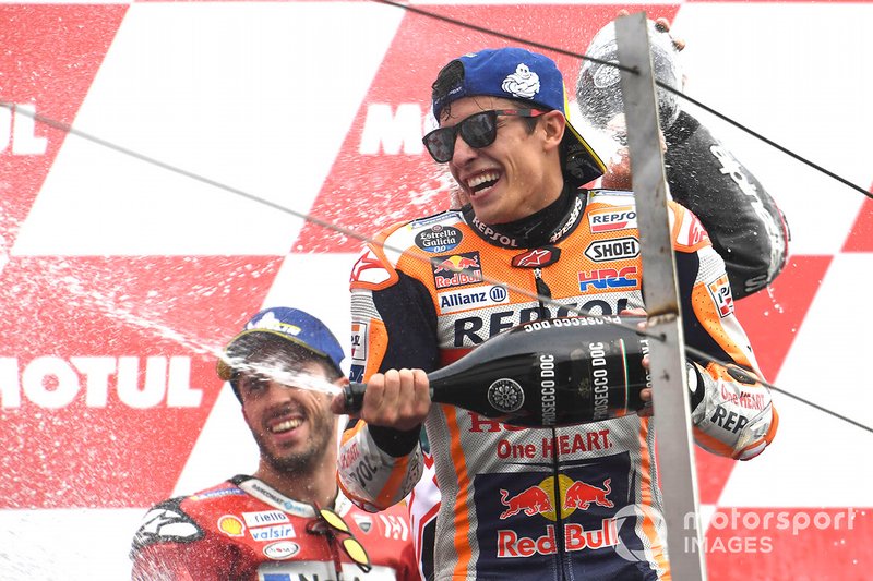 Podio: el ganador Marc Marquez, Repsol Honda Team