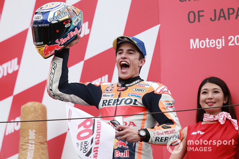 Podium: race winner Marc Marquez, Repsol Honda Team