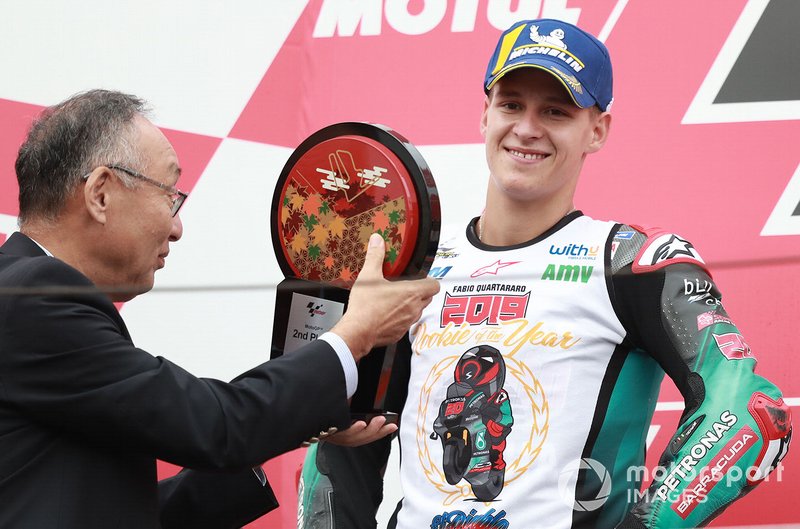 Podium: second place Fabio Quartararo, Petronas Yamaha SRT