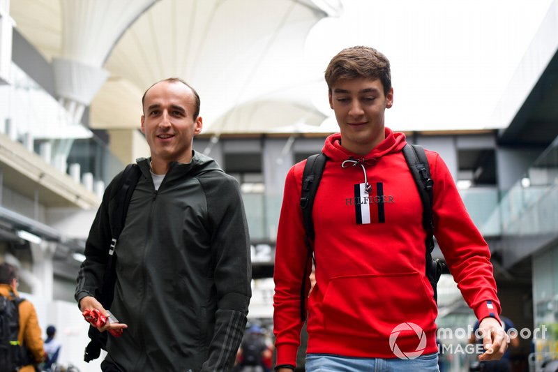 Robert Kubica, Williams Racing and George Russell, Williams Racing