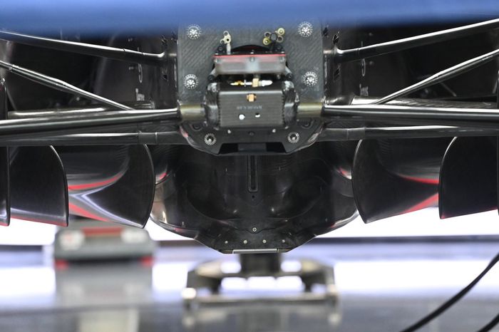 Detalle del suelo del Red Bull Racing RB18