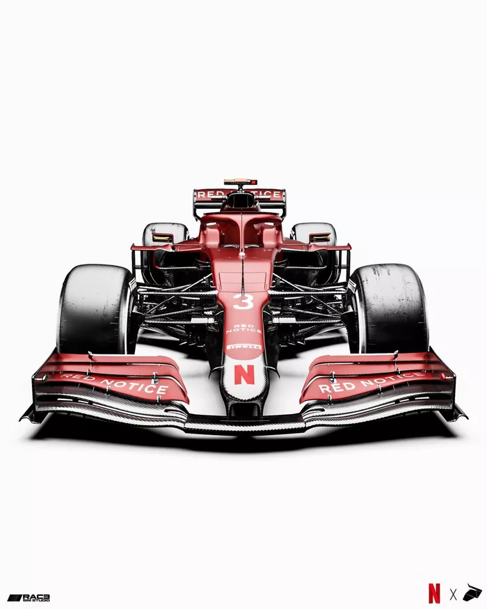 Pintura Red Notice - Netflix